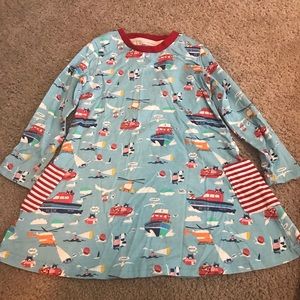 Blue Travel print dress